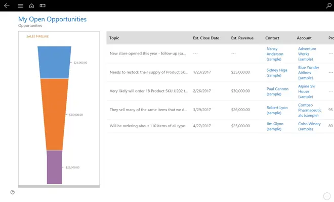 Dynamics 365 for tablets android App screenshot 0