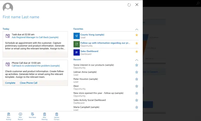 Dynamics 365 for tablets android App screenshot 1