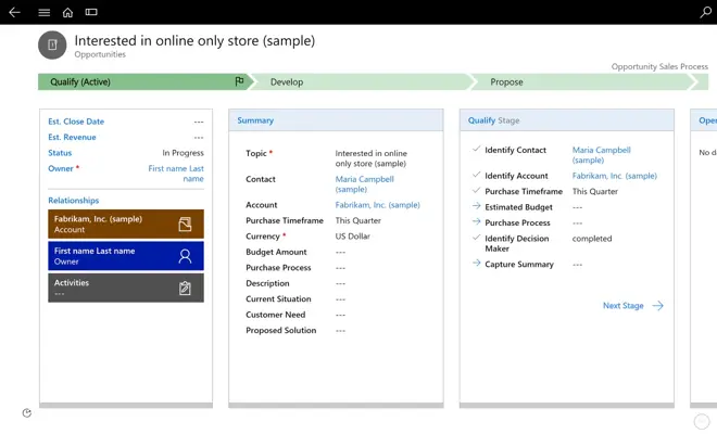 Dynamics 365 for tablets android App screenshot 2